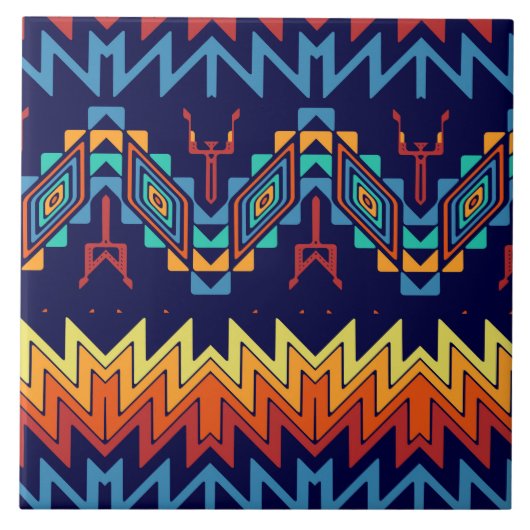 部族デザイン抽象デザイン タイル (正面)