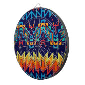 部族デザイン抽象デザイン ダーツボード (正面右)