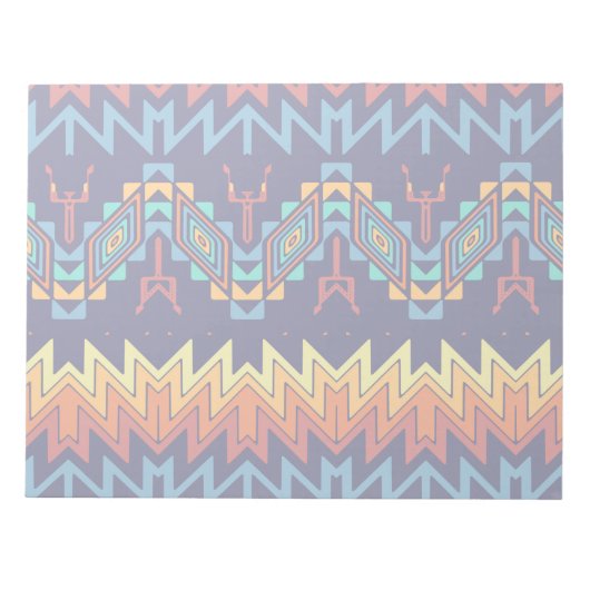 部族デザイン抽象デザイン ノートパッド (正面)