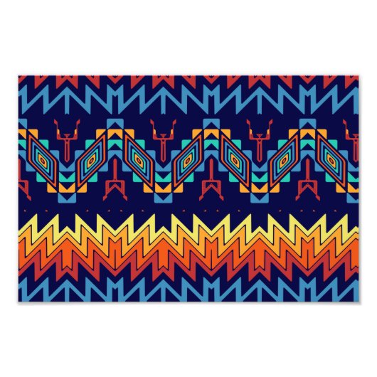 部族デザイン抽象デザイン フォトプリント            (正面)