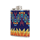 部族デザイン抽象デザイン フラスク (左)
