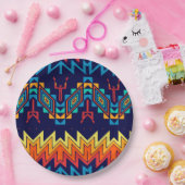 部族デザイン抽象デザイン ペーパープレート (パーティー)