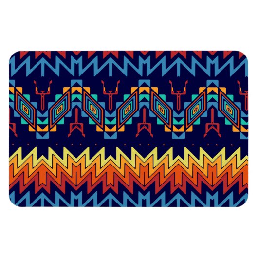 部族デザイン抽象デザイン マグネット (横)