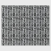 部族トーテム ラッピングペーパー (フラット)