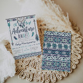 部族ドリームキャッチャーボーイベビーシャワー招待状 招待状