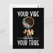 部族ドリームキャッチャー感動的引用文 ポストカード (正面/裏面)