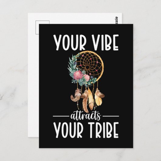 部族ドリームキャッチャー感動的引用文 ポストカード (正面/裏面)