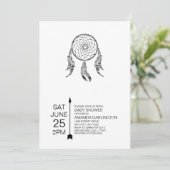 部族ドリームキャッチャー ベビーシャワー 招待状 (スタンド正面)