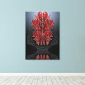 部族ハートキャンバスプリント キャンバスプリント (インサイチュ (ウッドフロア))