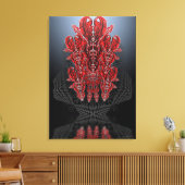 部族ハートキャンバスプリント キャンバスプリント (インサイチュ (リビング))