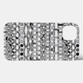 部族バティック - グレーのグラデーション Case-Mate iPhoneケース (裏面 (横))