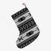 部族パタアステカーン南西クリスマスBNW スモールクリスマスストッキング (裏面 (吊り時))