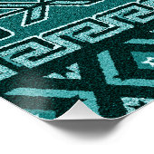 部族パタアステカーン南西デザイン ポスター (コーナー)