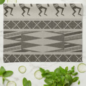 部族パターアステカンココペリ南西 キッチンタオル (折り畳み)