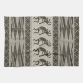 部族パターアステカンココペリ南西 キッチンタオル (横)