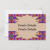 部族パターン招待状 招待状 (裏面)