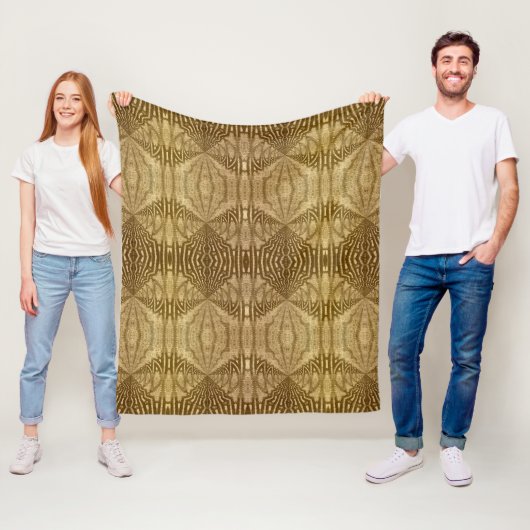 部族パターン フリースブランケット (インサイチュ)