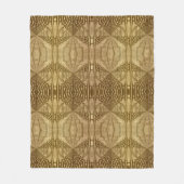 部族パターン フリースブランケット (正面)