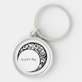 部族パーソナライズされたの月の記号 キーホルダー