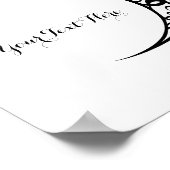 部族パーソナライズされたの月の記号 ポスター (角)