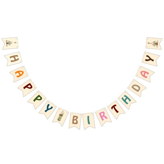 部族パーティーの誕生日パーティー🥳    旗を掲げる バンティングフラッグ (全)