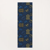 部族フェスティバルフォークパターン ヨガマット (裏面)