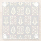 部族フローラ:ヴィンテージパターンエレガンス ガラスコースター (裏面)