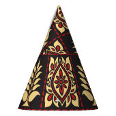 部族フローラ:ヴィンテージパターンエレガンス パーティーハット (左)