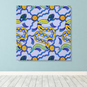 部族ヘビ キャンバスプリント (インサイチュ (ウッドフロア))