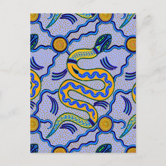 部族ヘビ ポストカード (正面)