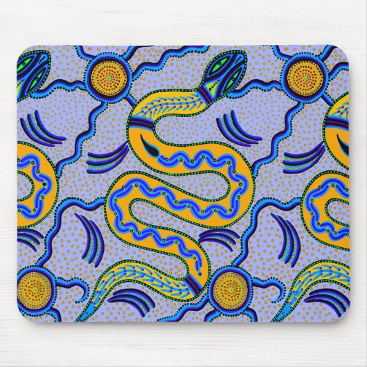 部族ヘビ マウスパッド (正面)