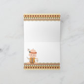 部族ベビーシャワーサンキューカード サンキューカード (内部)