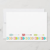 部族ベビーシャワー招待状ニュートラルジェンダー 招待状 (裏面)