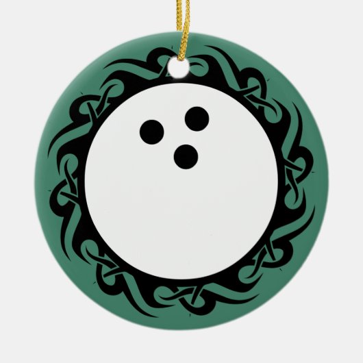 部族ボーリング セラミックオーナメント (正面)