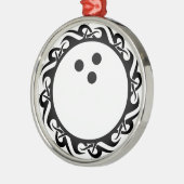 部族ボーリング メタルオーナメント (左)