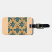 部族マスクアフリカ民族顔パターン ラゲッジタグ (正面横)