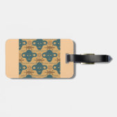 部族マスクアフリカ民族顔パターン ラゲッジタグ (裏面横)