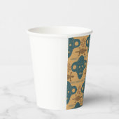 部族マスクアフリカ民族顔パターン 紙コップ (右)
