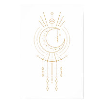 部族マンダラモダン金ゴールド幾何学ムーン要素