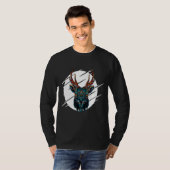 部族ムース頭部 Tシャツ (正面フル)