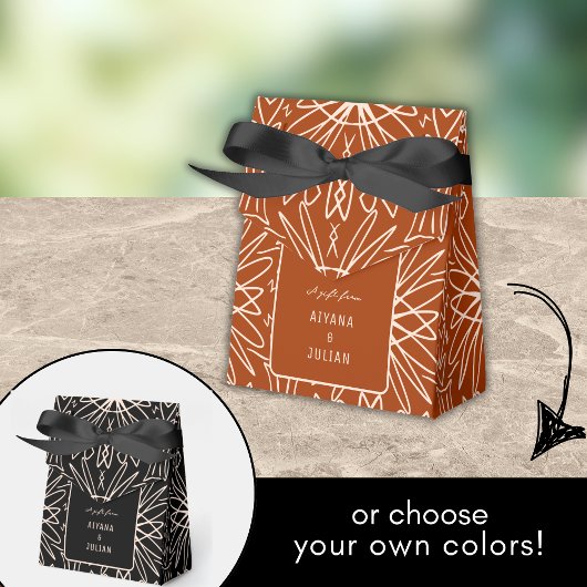 部族ユニークスケッチが弓で箱を好む フェイバーボックス