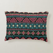 部族ヴィンテージのシームレスなパターン アクセントクッション (裏面)