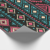 部族ヴィンテージのシームレスなパターン ラッピングペーパー (角)