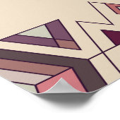 部族ヴィンテージのシームレスアステカ化 ポスター (角)