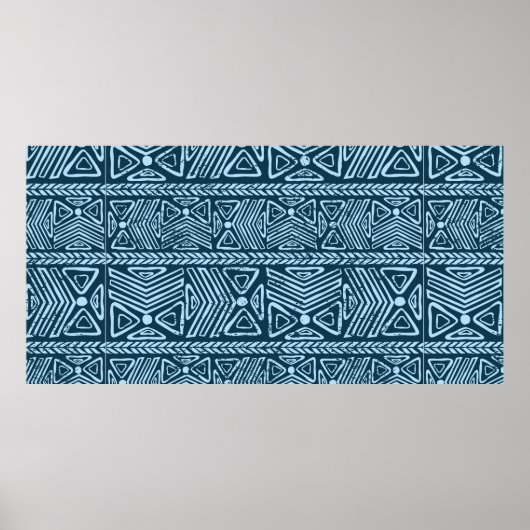 部族ヴィンテージのシームレス ポスター (正面)