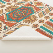 部族ヴィンテージ民族のシームレスなイラストレーション シェルパブランケット (3/4)