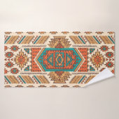 部族ヴィンテージ：民族のシームレスなパターン バスタオル (バスタオル)