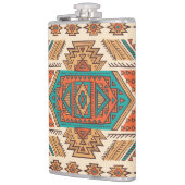 部族ヴィンテージ:民族のシームレスなパターン フラスク (左)