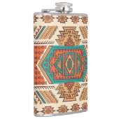 部族ヴィンテージ:民族のシームレスなパターン フラスク (右)