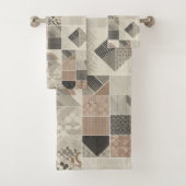 部族万華鏡のように千変万化するパターン幾何クール抽象芸術自然 バスタオルセット (インサイチュ)